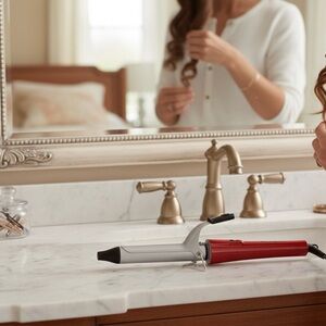 Revlon Curling Iron (Red Handle) Barrel 1”